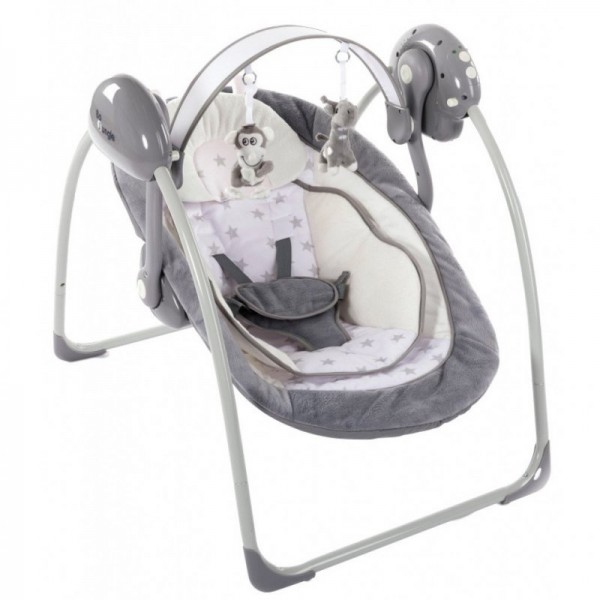 Bo Jungle B-Portable Swing Night Stars and Adapter Κούνια Ρηλάξ Grey