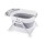 Bo Jungle B-Foldable Shower Bath Αναδιπλούμενη Μπανιέρα Γκρι/Λευκό