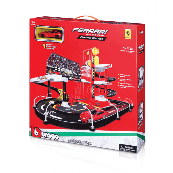 Ferrari Race Play Parking Garage Bburago-Πάρκινγκ Γκαράζ