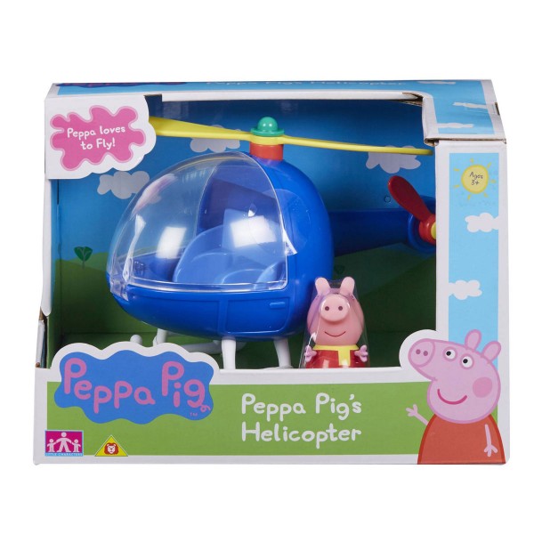 Peppa Pig Οχηματάκι με φιγούρα το Ελικόπτερο 