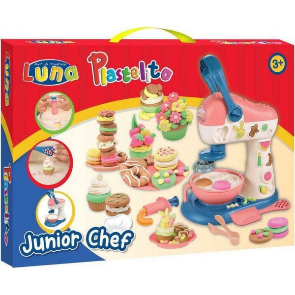 Luna Plastelito Πλαστοζυμαράκια Junior Chef Μίξερ Με Εργαλεία 621745