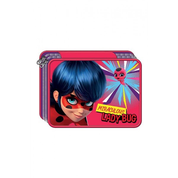 ΚΑΣΕΤΙΝΑ ΓΕΜΑΤΗ ΔΙΠΛΗ GIM MIRACULOUS LADYBUG GIRL POWER