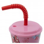 Minnie Ποτήρι με καλαμάκι 430 ml 74430