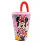 Minnie Ποτήρι με καλαμάκι 430 ml 74430