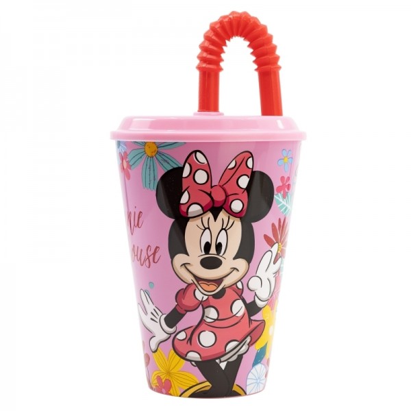 Minnie Ποτήρι με καλαμάκι 430 ml 74430
