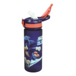 Sonic πλαστικό παγούρι με καλαμάκι 600ml 54217