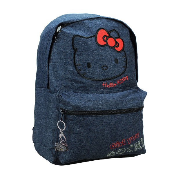 Hello Kitty Denim Τσάντα Δημοτικού 75033