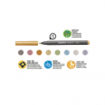 Carioca Metallic Μαρκαδόροι Ζωγραφικής  Fine Tip 8 Τμχ 43162