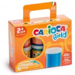 Δαχτυλομπογιές 6 χρωμάτων Carioca Baby 80ml 6088