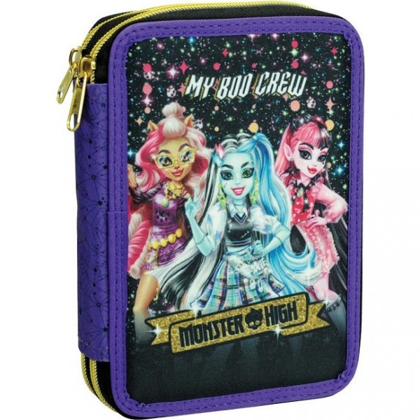Monster High Boo Κασετίνα Διπλη Γεμάτη 01100