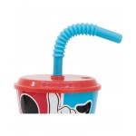 Mickey Ποτήρι με καλαμάκι 430 ml 74330