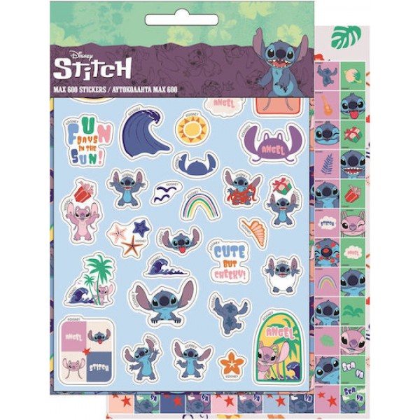 Stitch Αυτοκόλλητα 600τμχ 30079
