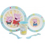 Peppa Πλαστικό Σετ Φαγητού 5τμχ 41260