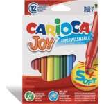 Μαρκαδόροι Carioca Joy Λεπτοι 12τμχ 40614