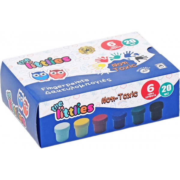 Δαχτυλομπογιές Littles 20ml 6 χρώματα 646124