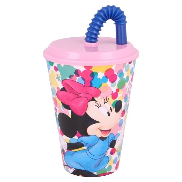 Minnie ποτήρι με καλαμάκι 430ml 51130