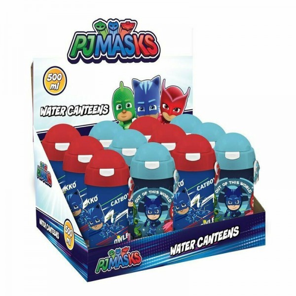 Pj Masks Πλαστικό Παγούρι με Καλαμάκι 500ml 484262