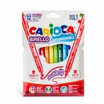 Μαρκαδόροι Carioca Birello Λεπτοί με Διπλή Μύτη 12τμχ 41457