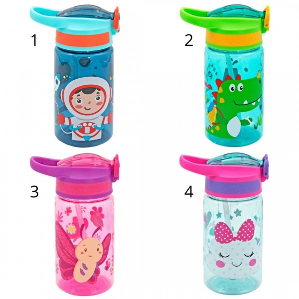 Must Πλαστικό Παγούρι με Καλαμάκι 584542  500ml