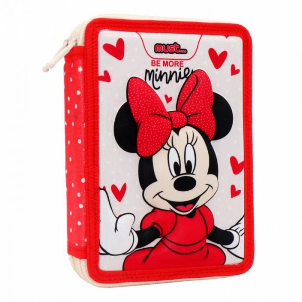 Must Κασετίνα Διπλή Γεμάτη  Minnie Mouse 563027