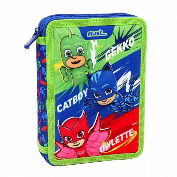 Must Κασετίνα Διπλή Γεμάτη PJ Masks 484257