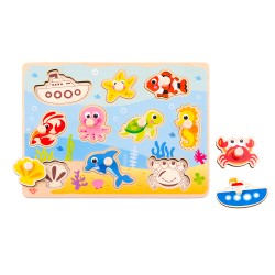 Tooky Toy Ξύλινα Σφηνώματα Θάλασσα TY856