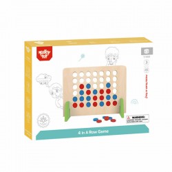 Tooky Toy Ξύλινο Επιτραπέζιο Πέτυχε 4 στη Σειρά TF959