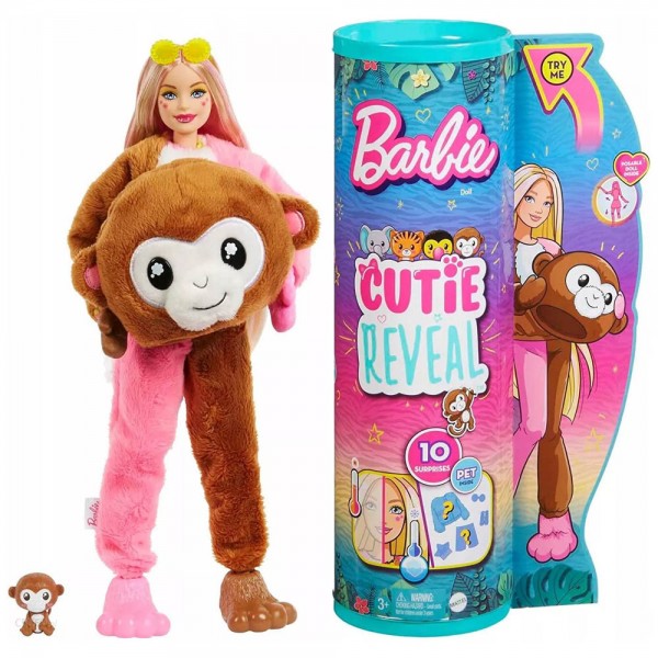 Barbie Cutie Reveal – Μαϊμουδάκι (HKR01)