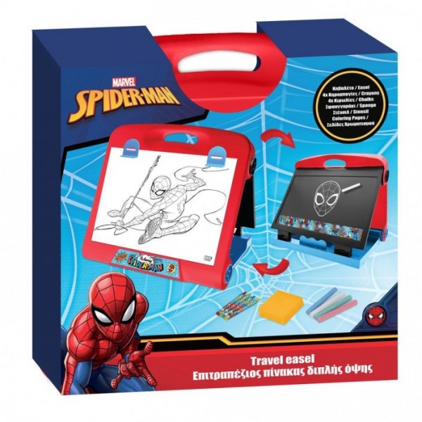 Spiderman Πίνακας Διπλής Όψεως Επιτραπέζιος Βαλιτσάκι 508246