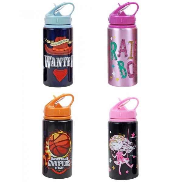 Must  Παγούρι Αλουμινίου 4 Σχέδια 500ml 584533
