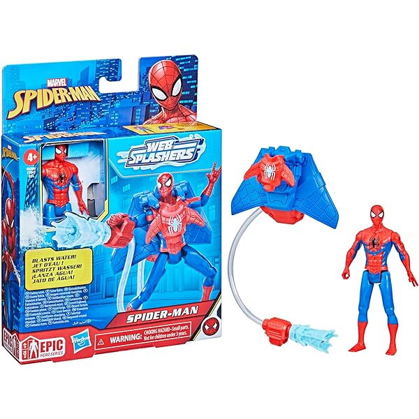 SpiderMan Deluxe Water Webs Classic Spiderman (F8294)