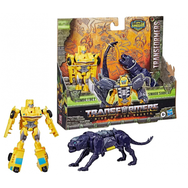 Transformers Rise Of The Beasts -Bumblebee And Snarlsaber (F4617)