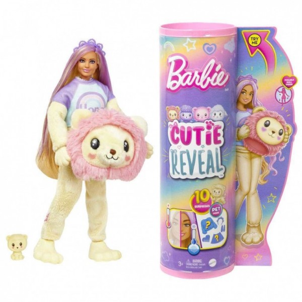 Barbie Cutie Reveal Κούκλα Λιονταράκι (HKR06)