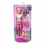 Barbie Κούκλα Beach Glam με Αξεσουάρ (HPL73)