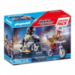 Playmobil  Starter Pack Αστυνομική Καταδίωξη Ληστή Κοσμημάτων (71255)