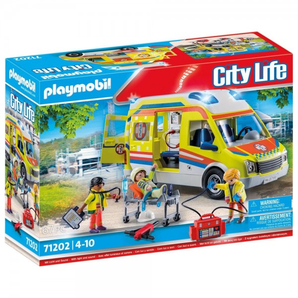 Playmobil Ασθενοφόρο Με Διασώστες (71202)