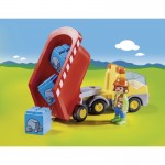 Playmobil Ανατρεπόμενο Φορτηγό Με Εργάτη 70126