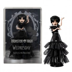Monster High Wednesday Addams  Black Dress (HXJ03)