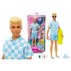 Barbie Ken Beach Glam Με Αξεσουάρ (HPL74)