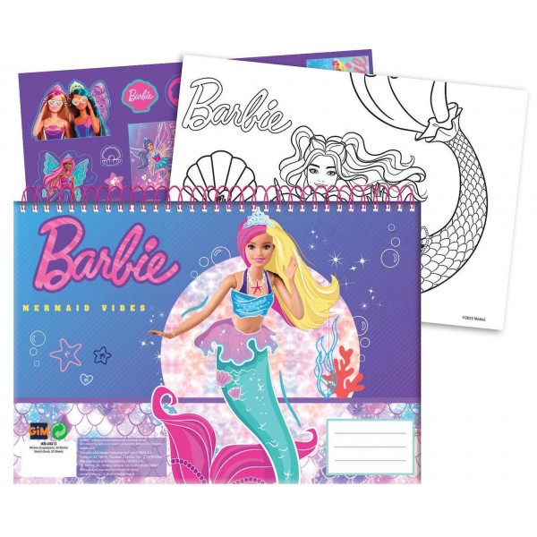 Barbie Μπλοκ Ζωγραφικής A4 40 φύλλων 76416