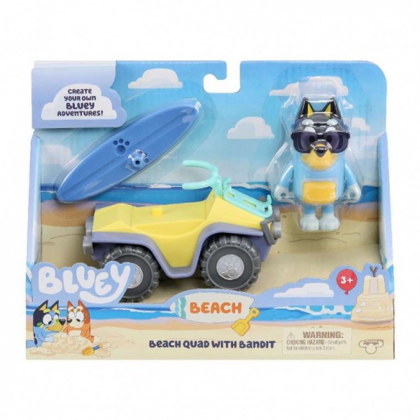 Bluey Γουρούνα με Φιγούρα Μπαμπά Bandit (BLY62110)
