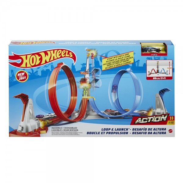 Hot Wheels Πίστα Διπλή Εκτόξευση & Λουπ (GRW39)