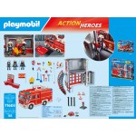 Playmobil Αρχηγείο Και Όχημα Πυροσβεστικής (71603)