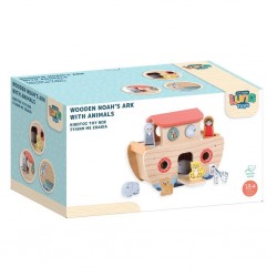 Ξύλινη Κιβωτός του Νώε με Ζωάκια 622865