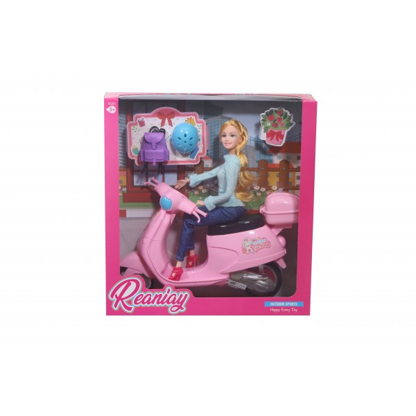 Vespa με Κουκλα και Αξεσουάρ 69936 