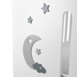 Βρεφικό κρεβάτι Bebe Stars Azure White 45002