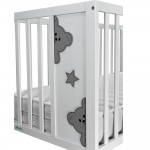 Βρεφικό κρεβάτι Bebe Stars Life White 45302