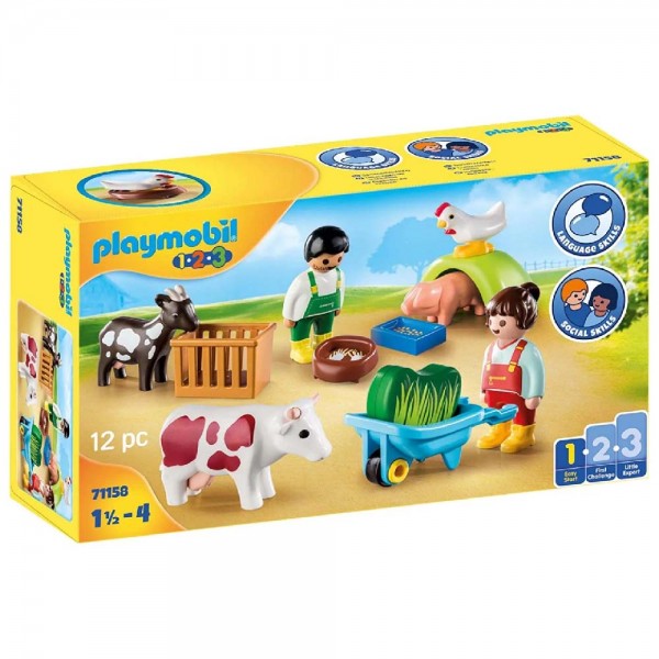 Playmobil 1.2.3 Διασκέδαση στη Φάρμα (71158)