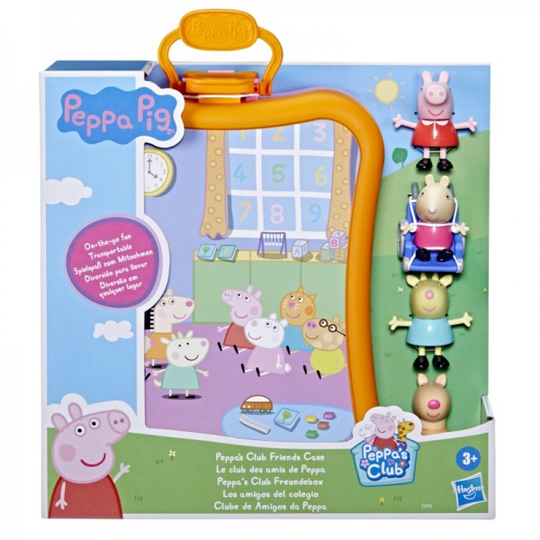 Peppa Pig Peppas Club Friends Case Pack 2 Θήκη με 4 Φιγούρες F3779