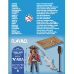 Playmobil Πειρατής με σχεδία και σφυροκέφαλος καρχαρίας 70598